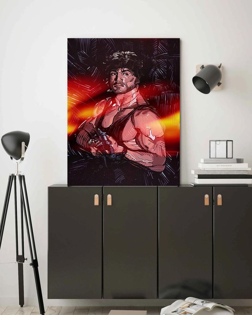 Gario Obraz na plátne Rambo, Sylvester Stallone - Nikita Abakumov Rozmery: 40 x 60 cm