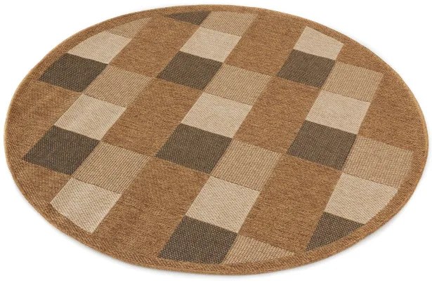 Koberec Adana Chess Beige kruh