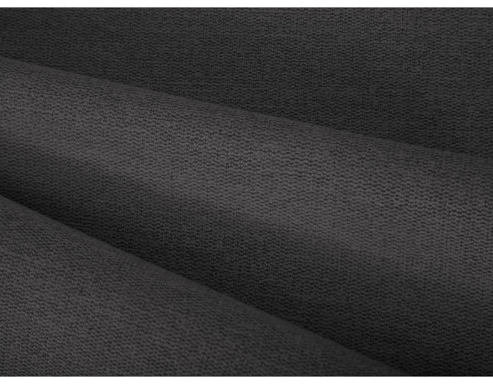 Tmavosivá čalúnená dvojlôžková posteľ s úložným priestorom s roštom 140x200 cm Casey – Mazzini Beds