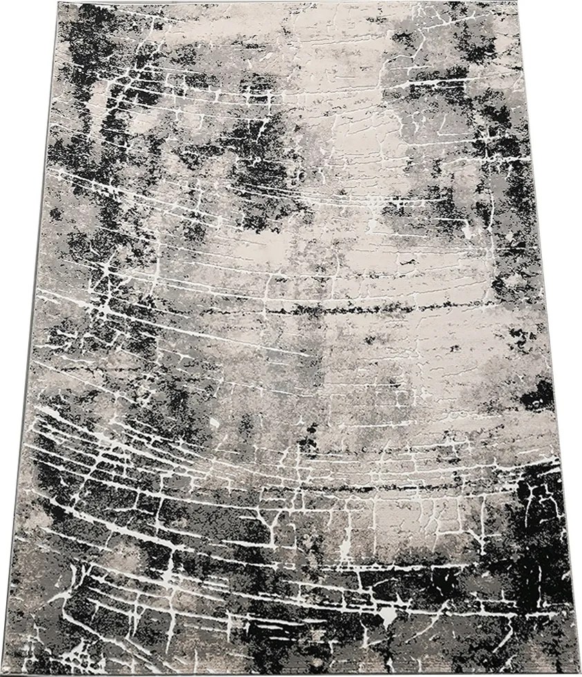 Koberec Opera 8080 GREY – sivý koberec s abstraktným vzorom Rozmer: 80x150 cm
