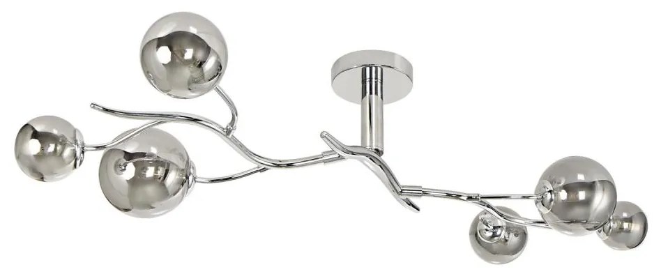 Brilagi - LED Prisadený luster MISTEL 6xG9/3W/230V lesklý chróm/dymová BG1774