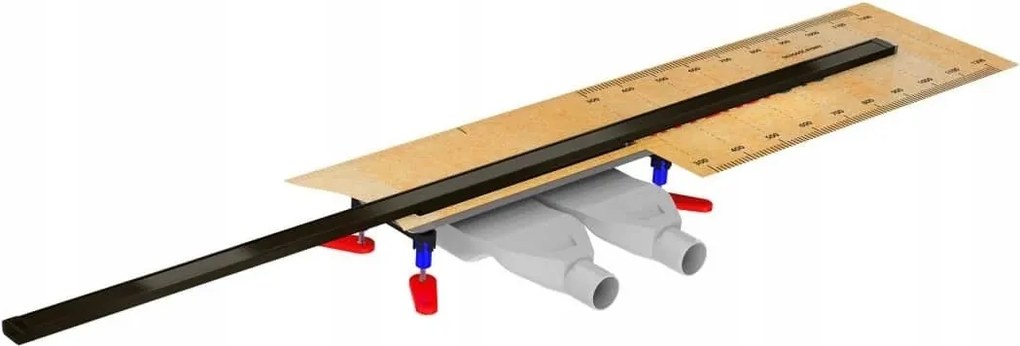 Čierny Lineárny Odtok Wiper Intensi 316 Duo Lin