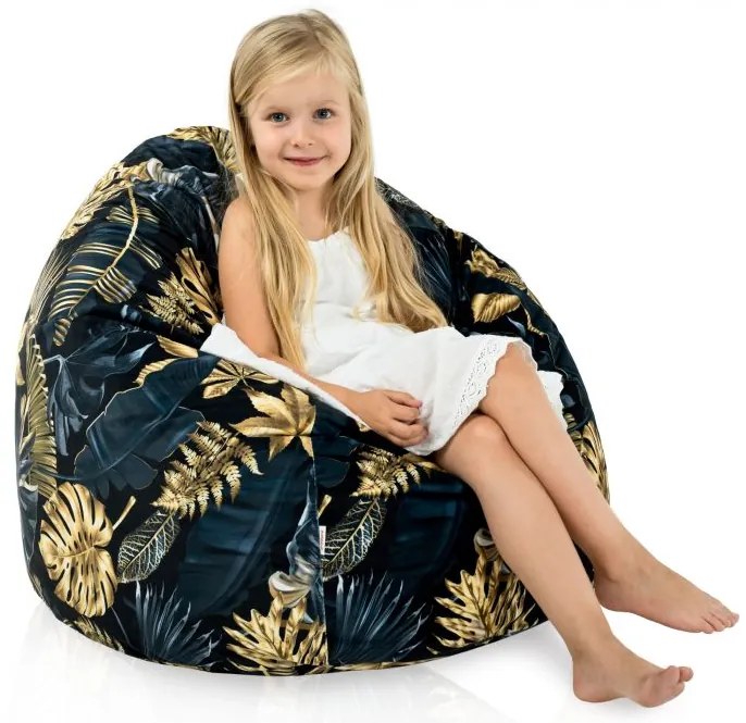 Sedací vak BAG Sako Design Golden Leaves Veľkosť: L