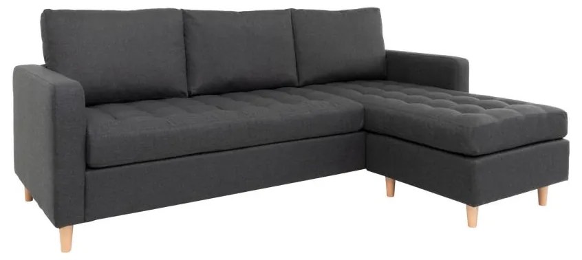 House Nordic - Dizajnová rohová pohovka FIRENZE 220 cm tmavošedá
