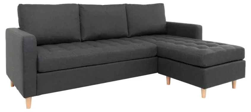 House Nordic - Dizajnová rohová pohovka FIRENZE 220 cm tmavošedá
