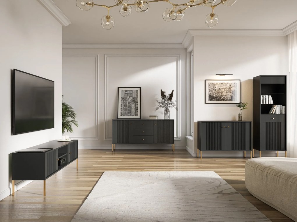 Noční stolek Iseo II 54 cm černý