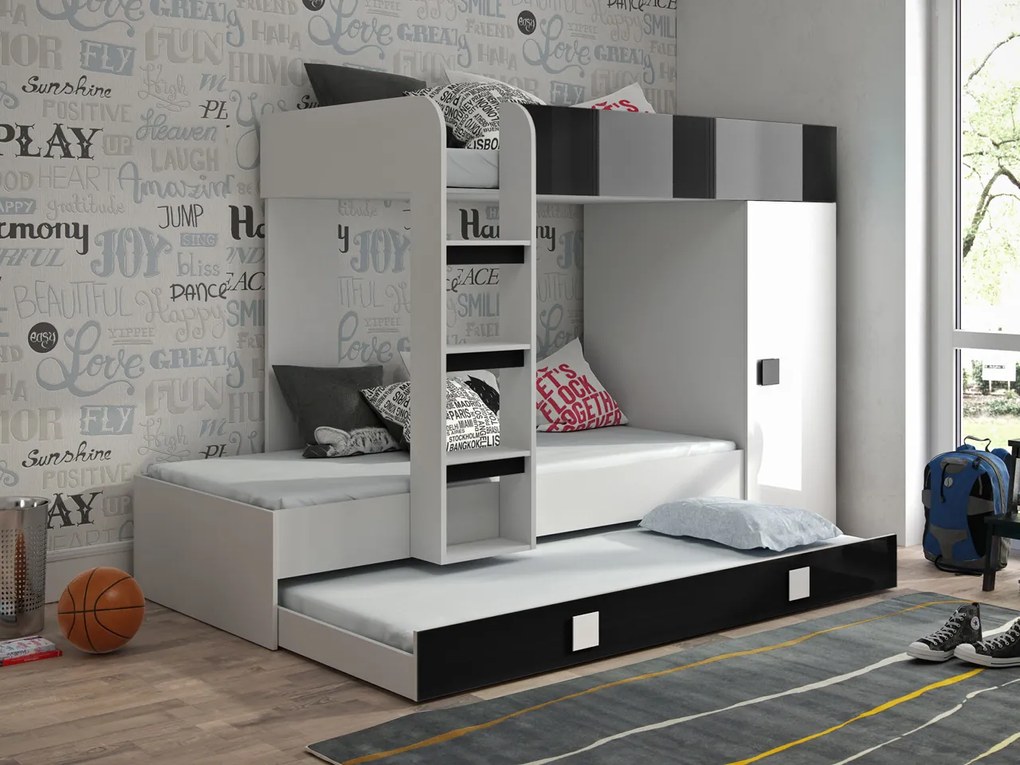 SB Multifunkčná posteľ Toledo 2 - viac farieb Farba: Čierna