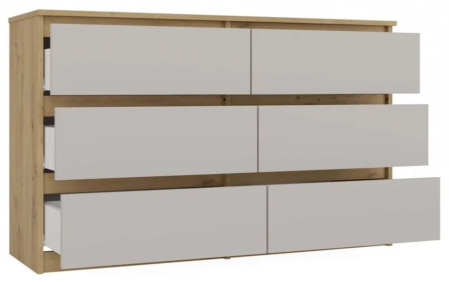 Komoda Malwa M6 120 cm dub artisan/kašmír