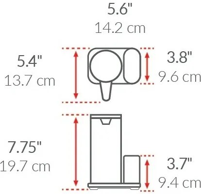 Simplehuman bezdotykový dávkovač s držiakom našpongiu 414 ml, leštená nehrdzavejúca oceľ