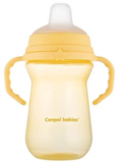 Canpol Babies Silikónový hrnček FirstCup 250ml, yellow