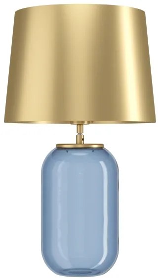 Eglo 390064 - Stolná lampa CUITE 1xE27/40W/230V zlatá/modrá