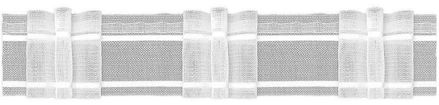 Priehľadná riasiaca páska 1:2 trojitý sklad s bielym lemom 5.50.200.4 Tovar na mieru