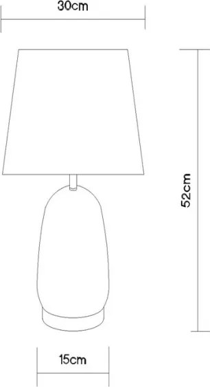 Globo 24142W - Stolová lampa CLASSY 1xE27/40W/230V biela/strieborná