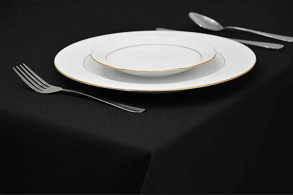 Dekorstudio Obrus na stôl - čierny Rozmer obrusu (šírka x dĺžka): 140x180cm