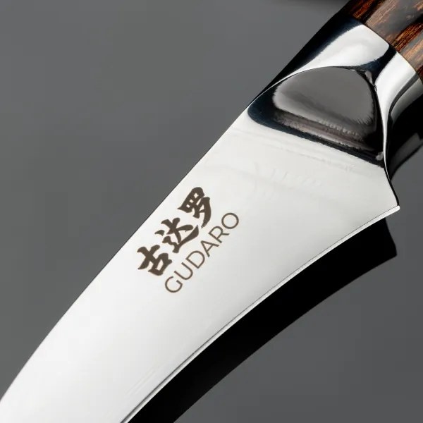 Gudaro - Damaškový kuchynský nôž na ovocie FENG 3,5", 67 vrstiev ocele, dĺžka 9,5 cm