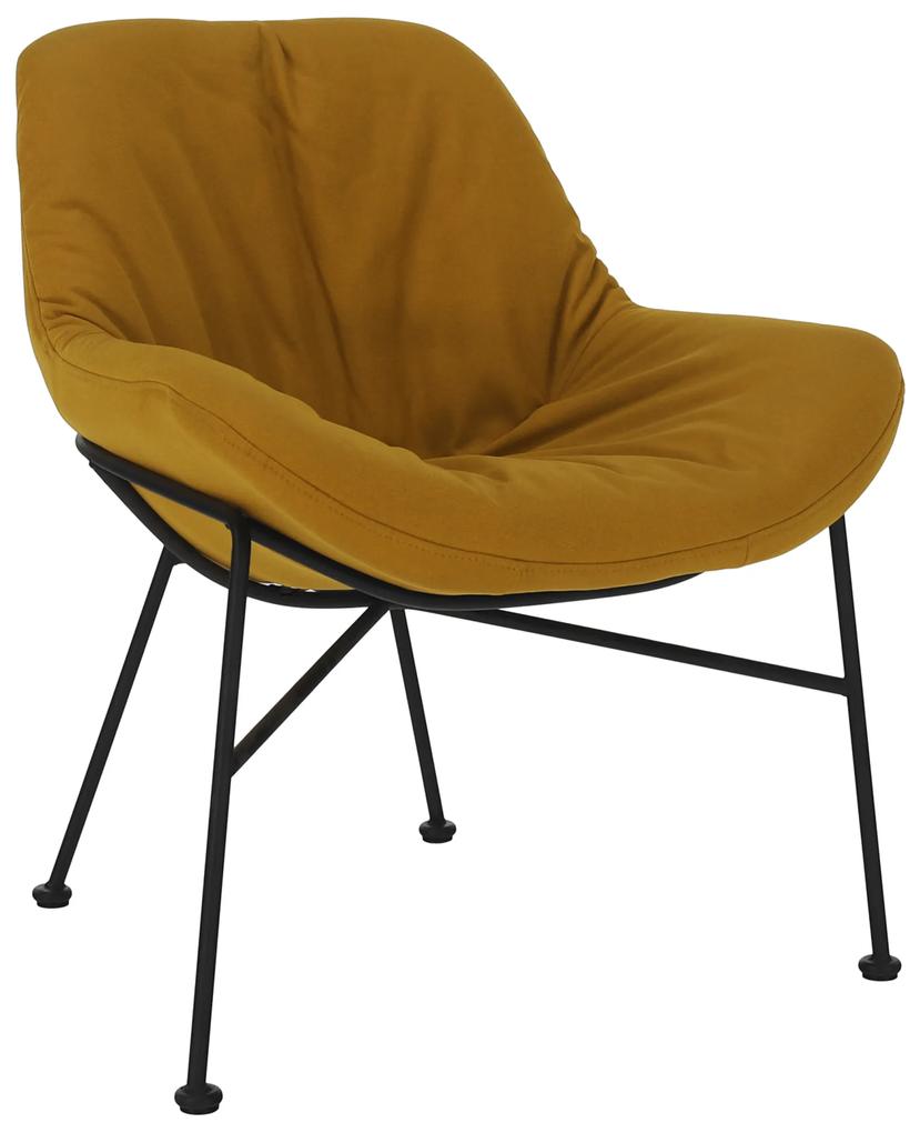 Jedálenská stolička, látka s efektom brúsenej kože camel, KALIFA