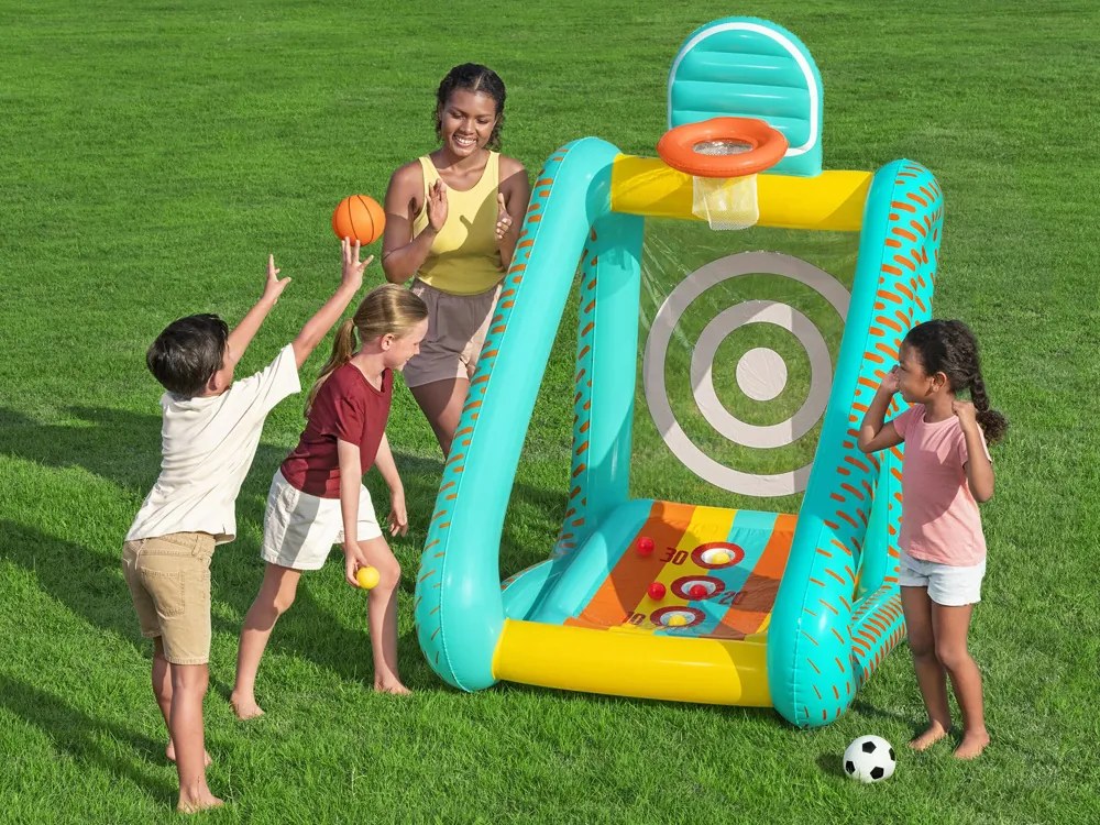 Bestway 3v1 záhradná hra basketbal + futbal + bránka 127x109x178cm 52813