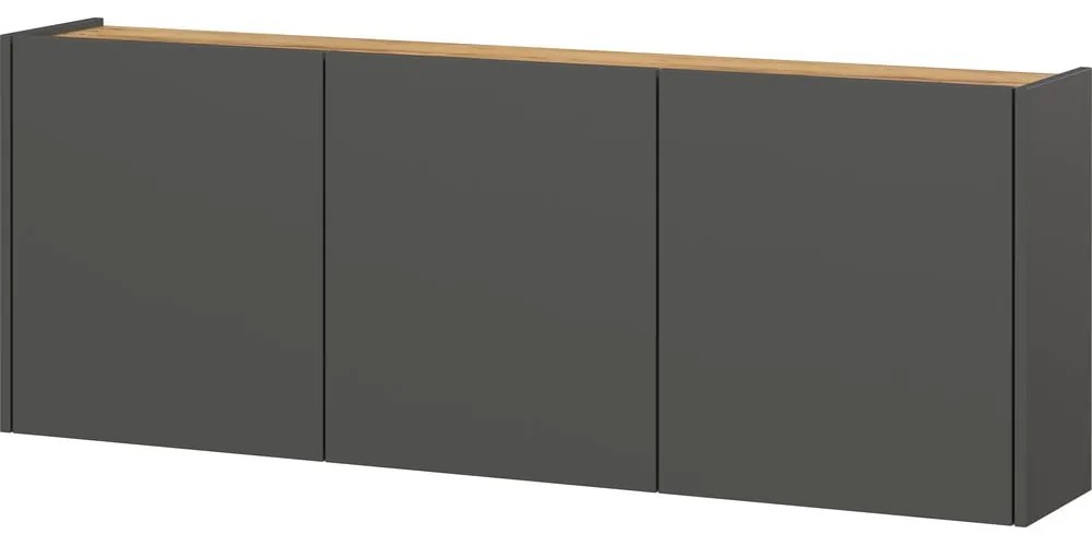 Antracitová závesná skrinka na topánky v dekore duba Libbiano – Germania