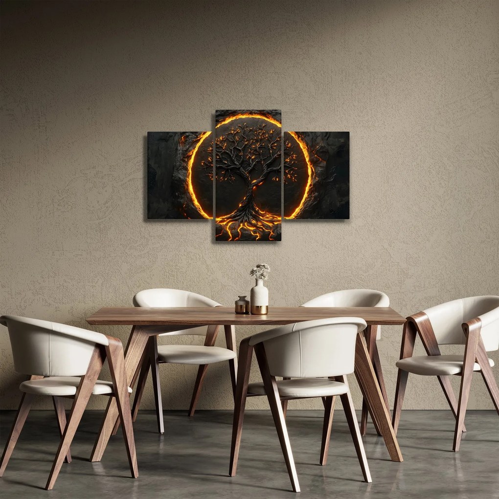 Obraz – Strom života v láve II. (90x60 cm)