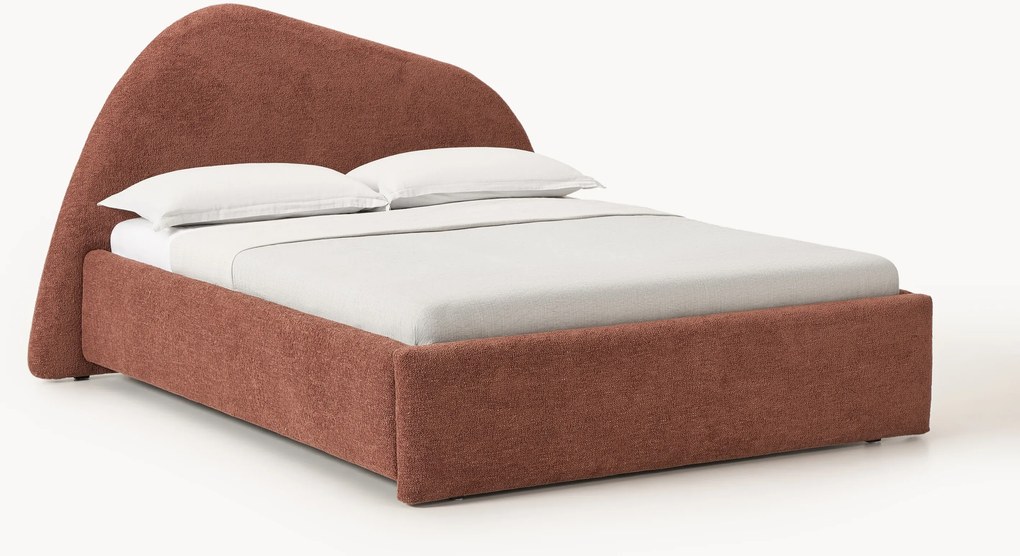 Buklé čalúnená posteľ Gary