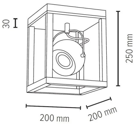 Spot-Light 5222174 - LED Stropné svietidlo ROY 1xGU10/5W/230V matný dub