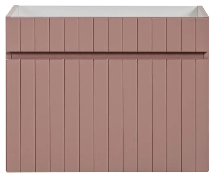 Závesná skrinka pod umývadlo Iconic s doskou 80 cm ruža
