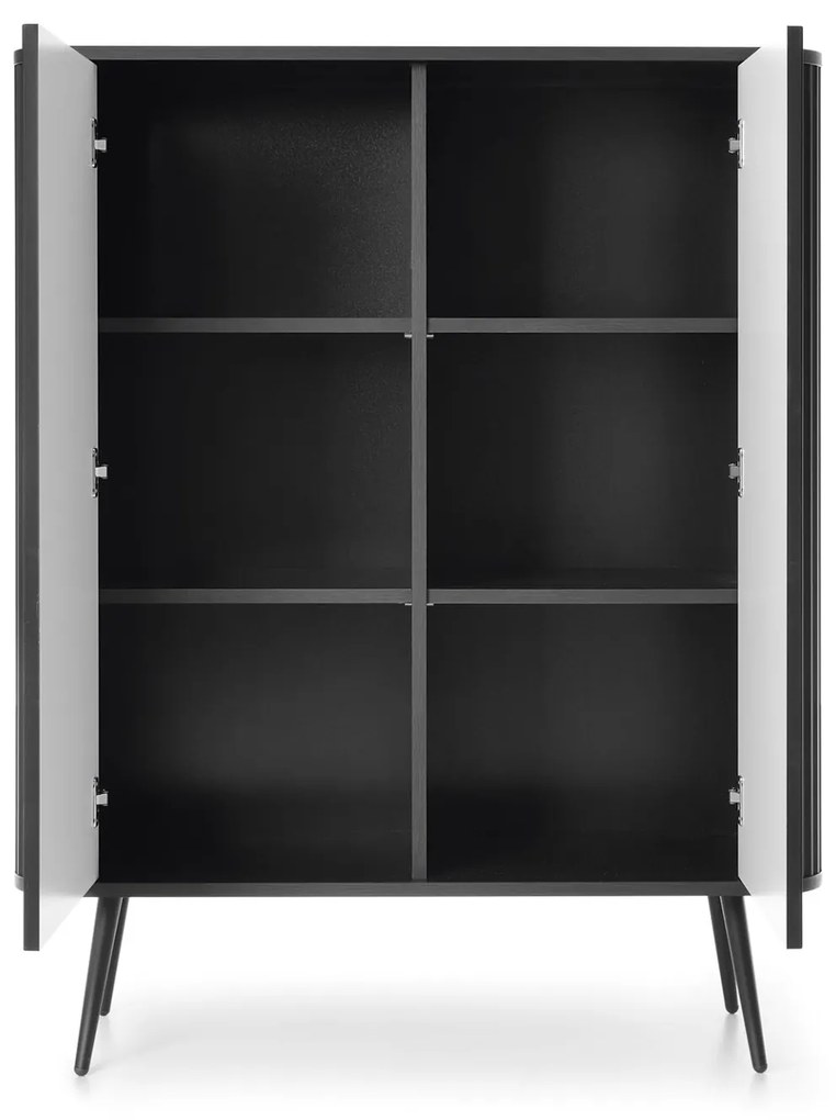 Komoda Zova 103 cm čierna/čierny rám
