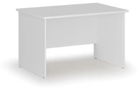 Kancelársky písací stôl rovný PRIMO WHITE, 1200 x 800 mm, biela