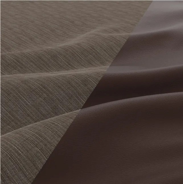 Sedacia súprava FORESTA v tvare U, pravá hnedá / cappuccino