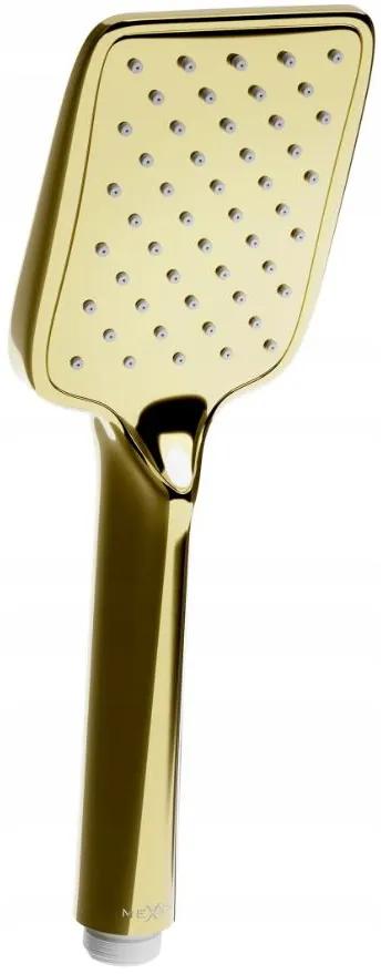 Mexen príslušenstvo - 1-bodový ručný sprchový set R-62, zlatá,  785626052-50