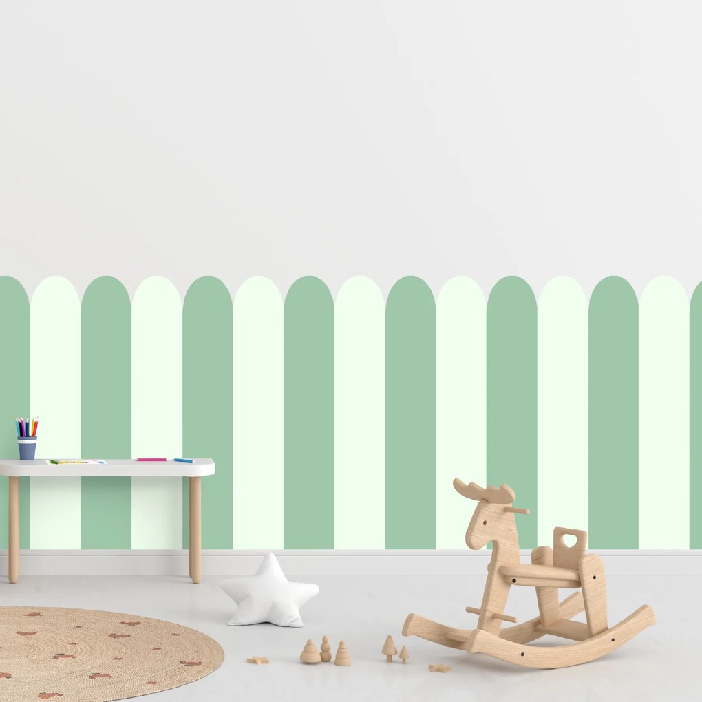 60x100cm Oblúk - Mätová farba - textilná nálepka na stenu Farba: Kombinácia, Veľkosť: 100 cm