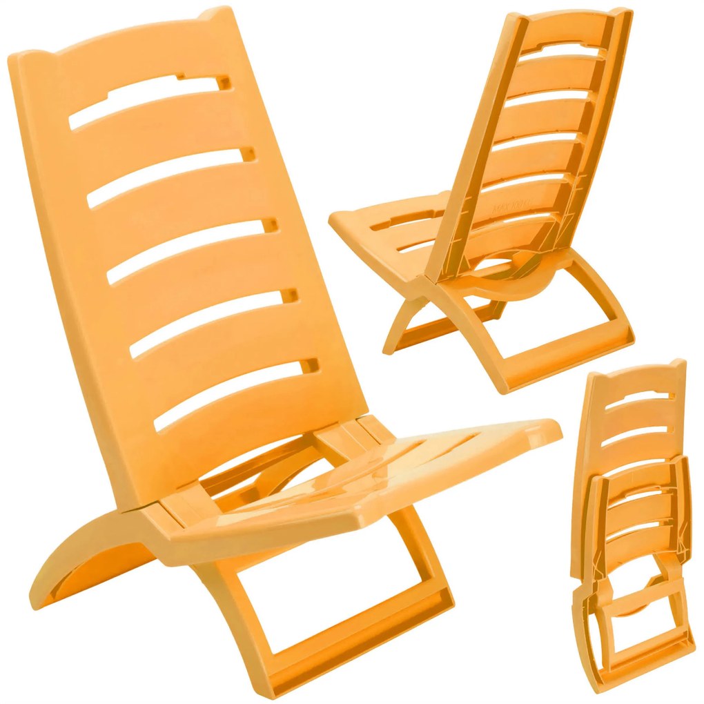 Plážové kreslo Tirreno žlté