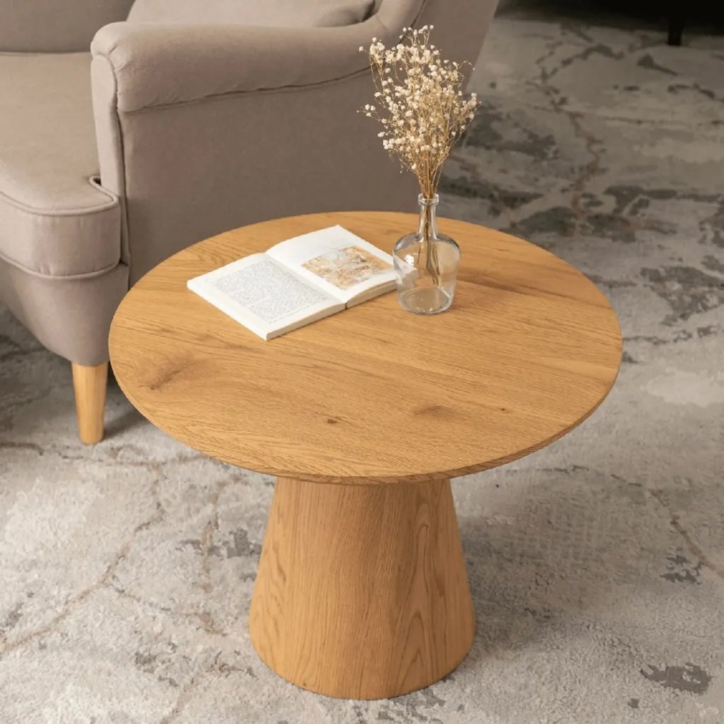 PROXIMA.store - Okrúhly konferenčný stolík CARLY FARBA: čierna