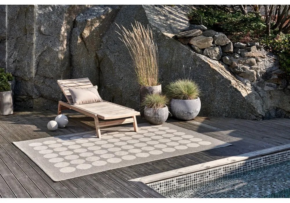 Hnedo-béžový vnútorný a vonkajší behúň 70x240 cm Hugo Walnut Linen – Pappelina