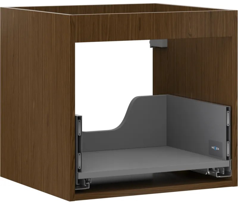 Mexen Box-A, závesná skrinka 50 cm, 1 zásuvka, orech, 91AX0-0500-470-1-86