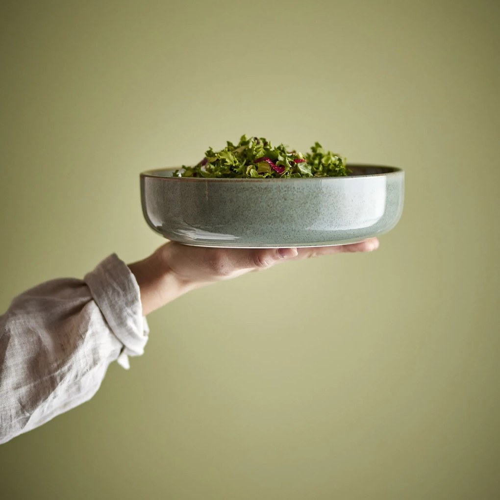 Bloomingville Pixie Kameninová servírovacia misa zelená 24 cm