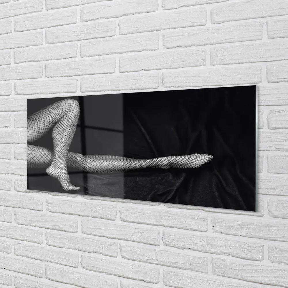 Obraz plexi Čierne a biele sieťované nohy 120x60 cm