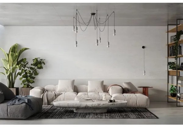 Sollux SL.1161 - Luster na lanku NESO 5xE27/15W/230V pavúk betón