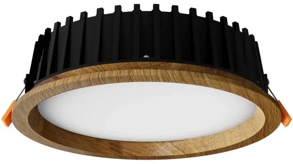 APLED - LED Podhľadové RONDO WOODLINE LED/12W/230V 3000K pr. 20 cm dub masív