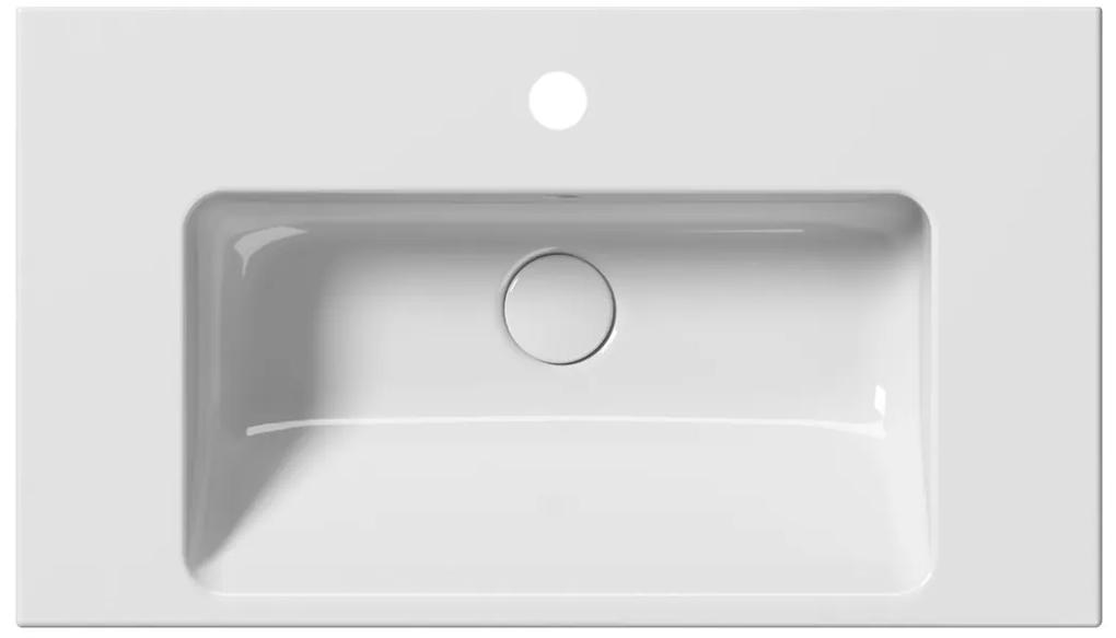 GSI, NORM keramické umývadlo 70x18x40 cm, biela ExtraGlaze, 8637111