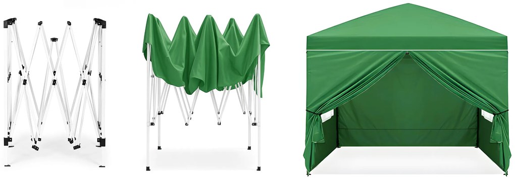 Záhradný pavilónový stan 3x3 m, automaticky rozkladací, MultiGarden