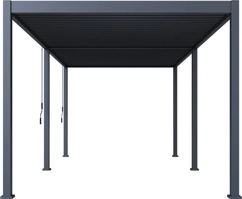 Bioklimatická pergola ECO 6x3 m, oceľ - voľne stojaca