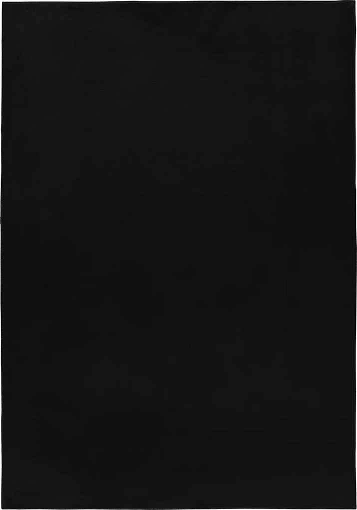 Ayyildiz, Kusový koberec Pouffy 5100 Black, 140x200, čierna, obývacia izba