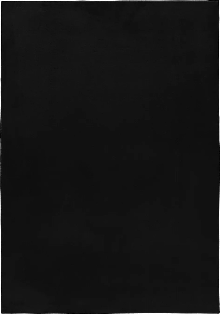 Ayyildiz, Kusový koberec Pouffy 5100 Black, 80x150, čierna, obývacia izba