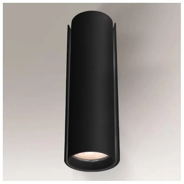 Shilo 4404 - Nástenné svietidlo OZU 2xGU10/15W/230V čierna