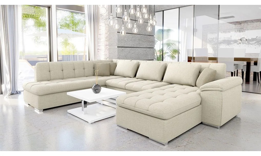 Rohová sedacia súprava Tony Bis Premium, Dostupné poťahy: Terra 06 + Terra 06 + Terra 10 ECO, Strana: Pravá - U