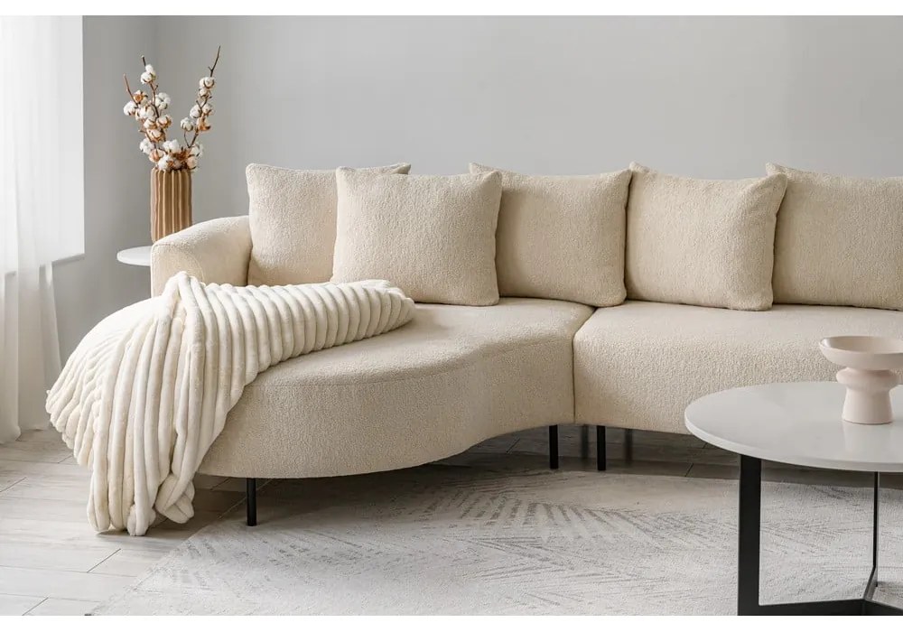 Béžová rohová pohovka (ľavý roh) Vitoria – Scandic