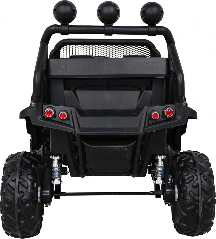 Ramiz Mercedes Benz Unimog pre deti Čierna + Terrain 4x4