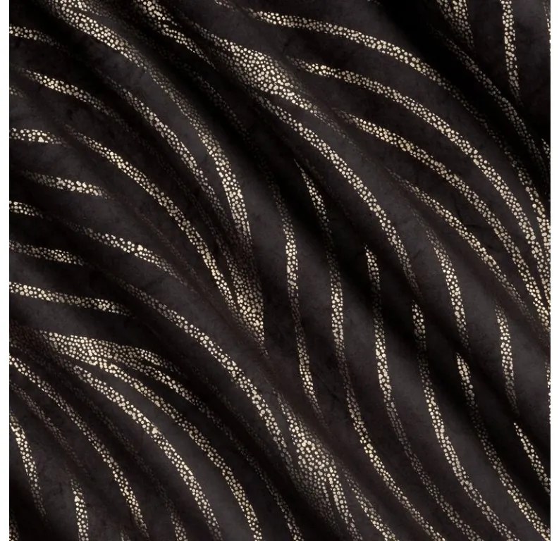 DECOREUM zamatový záves s potlačou šampanského 140 cm x 250 cm čierna 100 % polyester Rozmer varianty: 140 cm x 270 cm, Farba varianty: čierna 105442