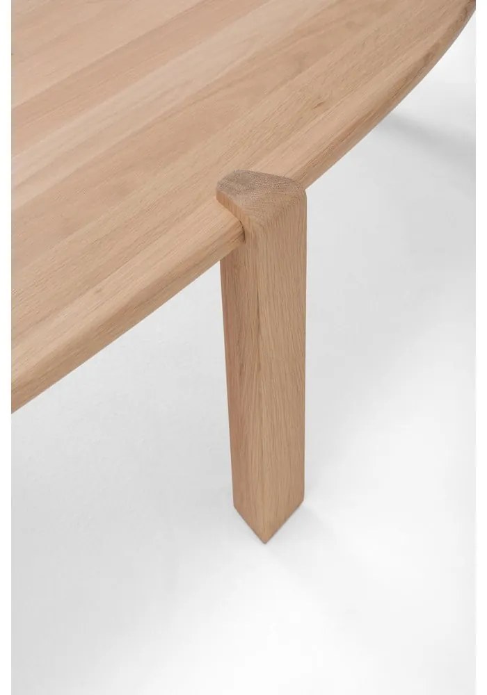 Konferenčný stolík z dubového dreva v prírodnej farbe 80x150 cm Kulin – Gazzda